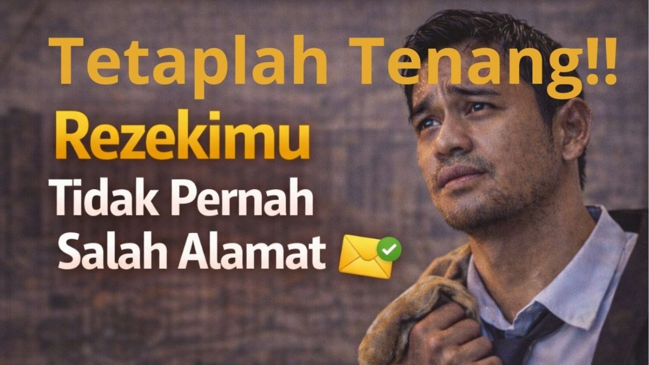 Berhentilah Khawatir! Percayalah Bahwa Rezekimu Tidak Pernah Salah Alamat. Motivasi Hidup Sukses.