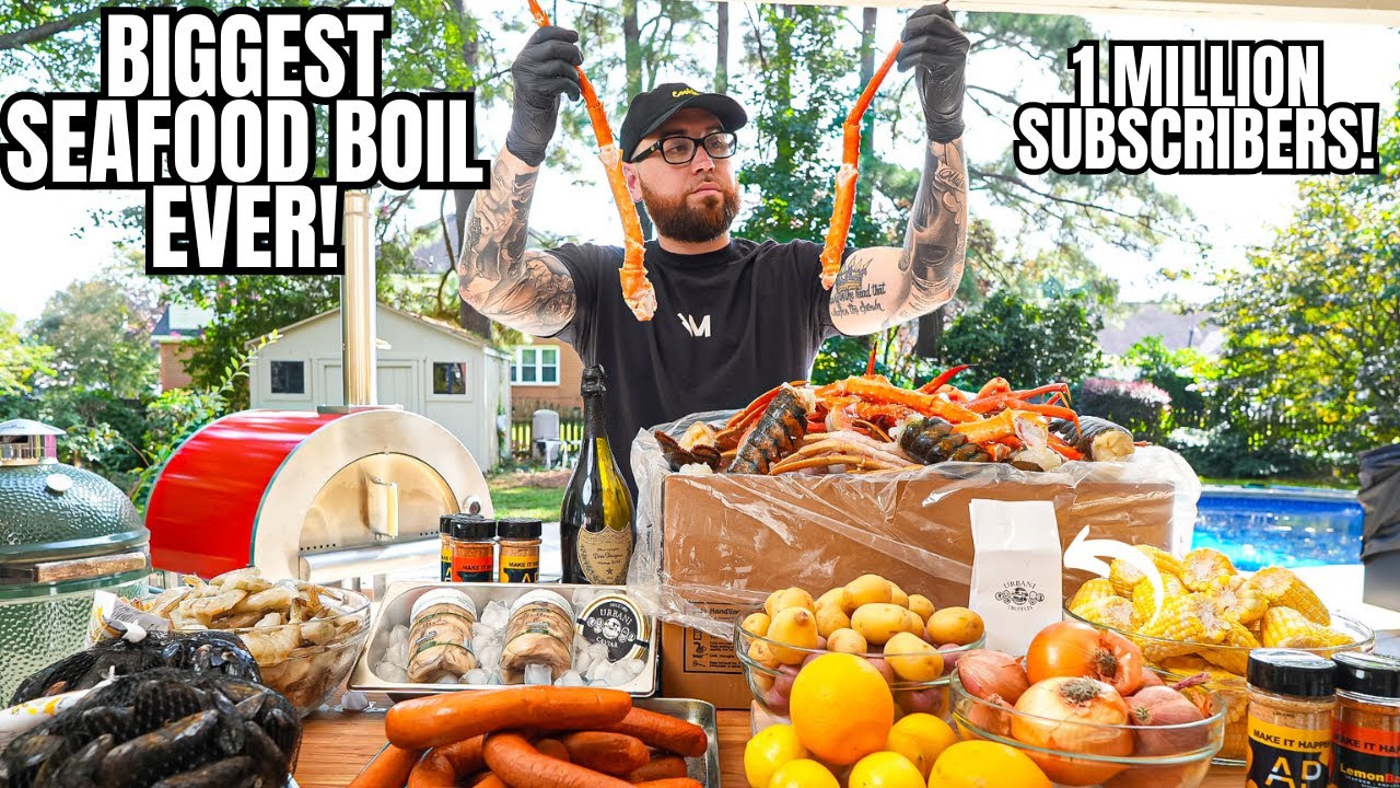 Biggest Seafood Boil Ever (King Crab & Lobster)