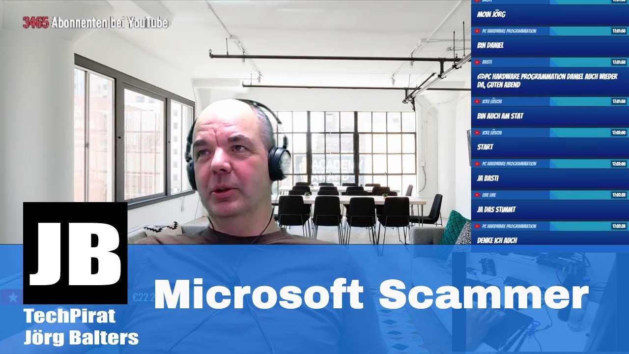 LIVE 🔴 Wir rufen Microsoft Scammer an! | TechPirat - Jörg