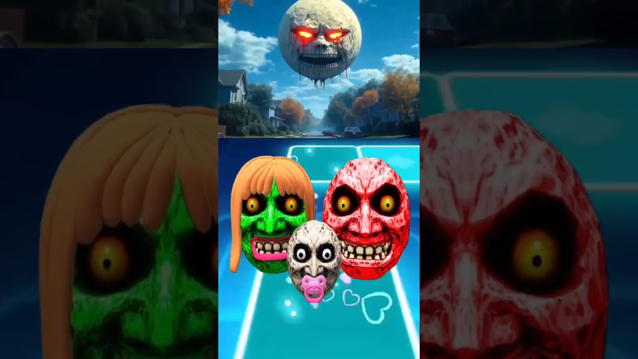 👀Lunar moon☠️mask evolution but💟its backward💚 #lunar #lunarmoon #lunareclipse
