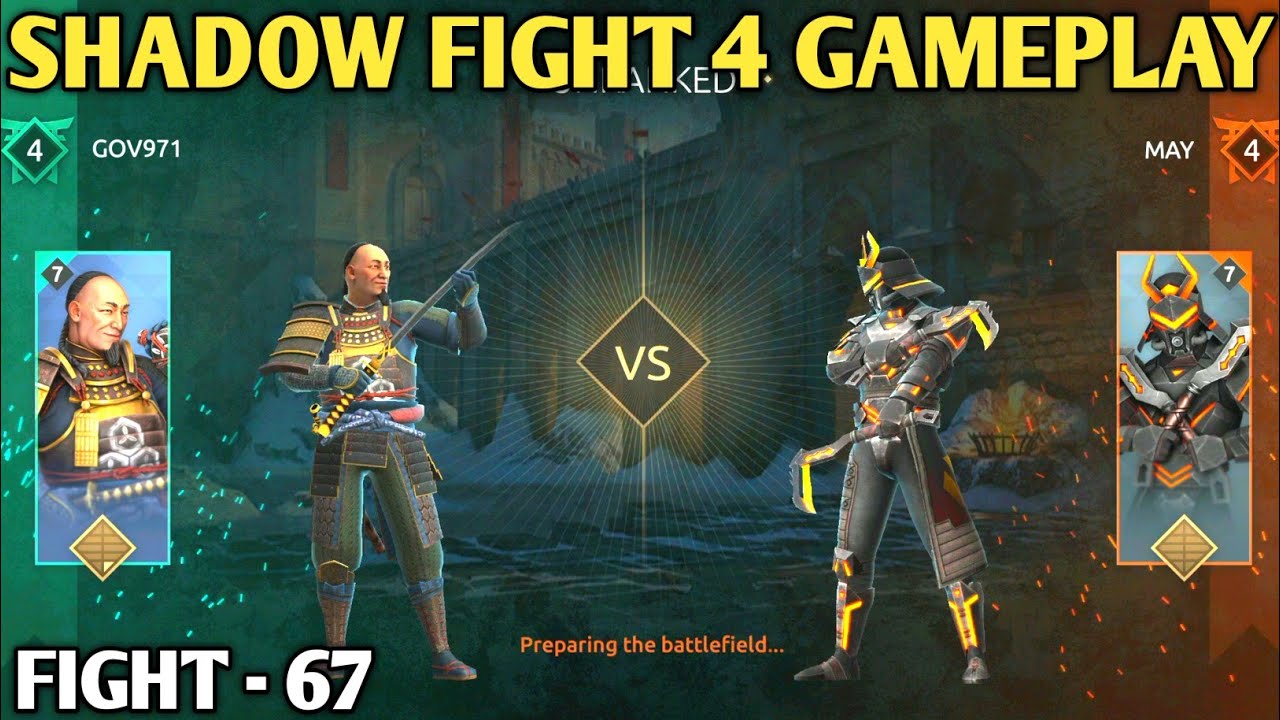 Fight - 67 || shadow fight 4 gameplay || ranked match  || shadow fight 4 || android games