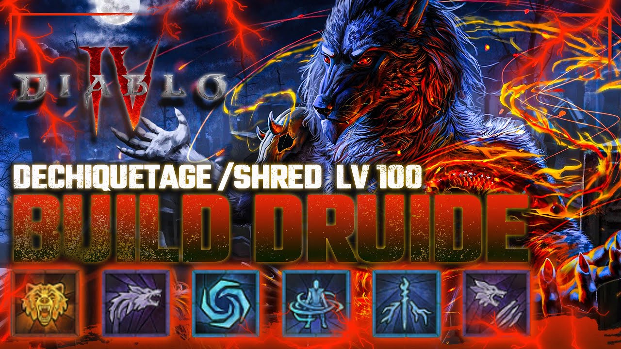 DIABLO IV : BUILD DRUIDE ENDGAME DECHIQUETAGE / SHRED , Le BUILD le plus FUN à jouer ! (Niveau 100)