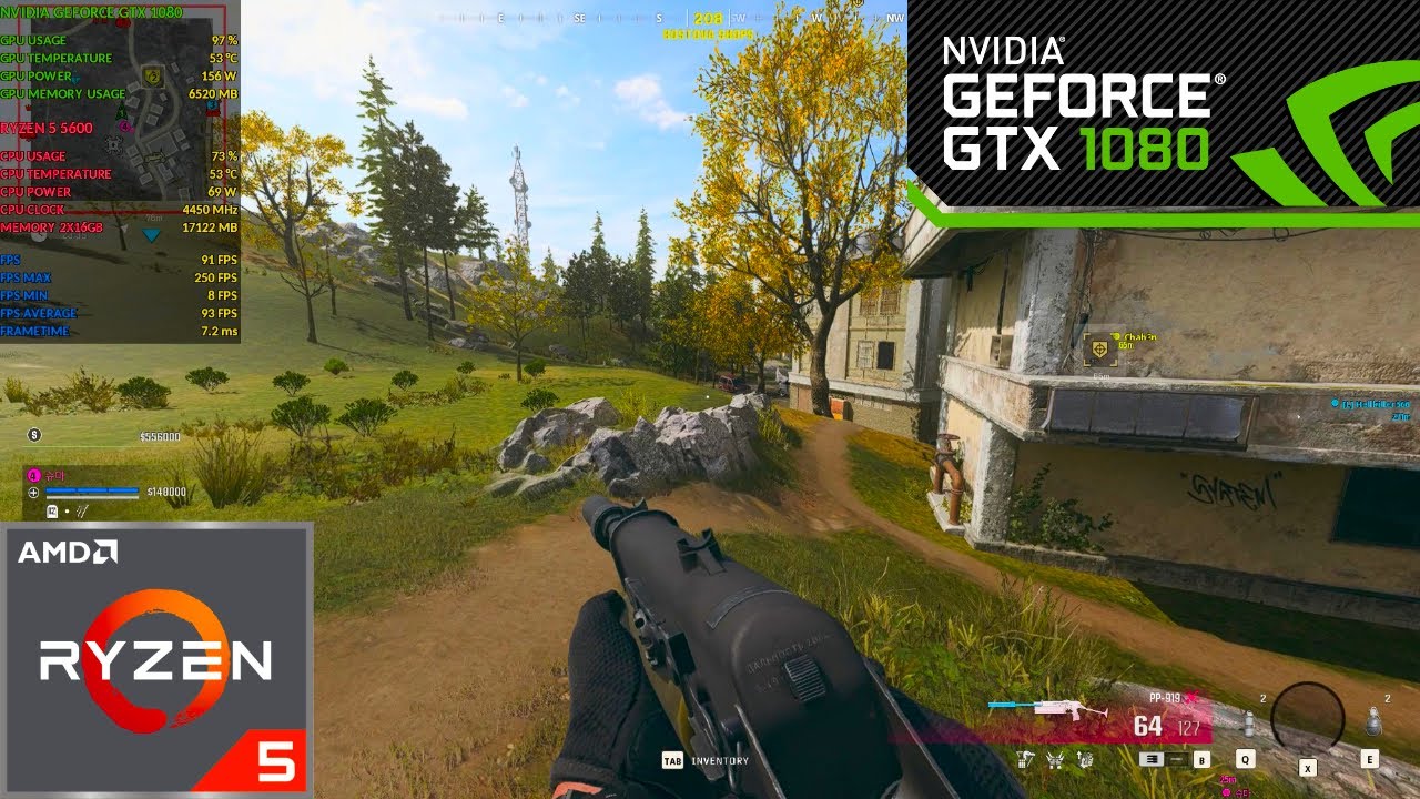 Call of Duty Warzone | Ryzen 5 5600 | GTX 1080 8GB | 1080P | FULL HD