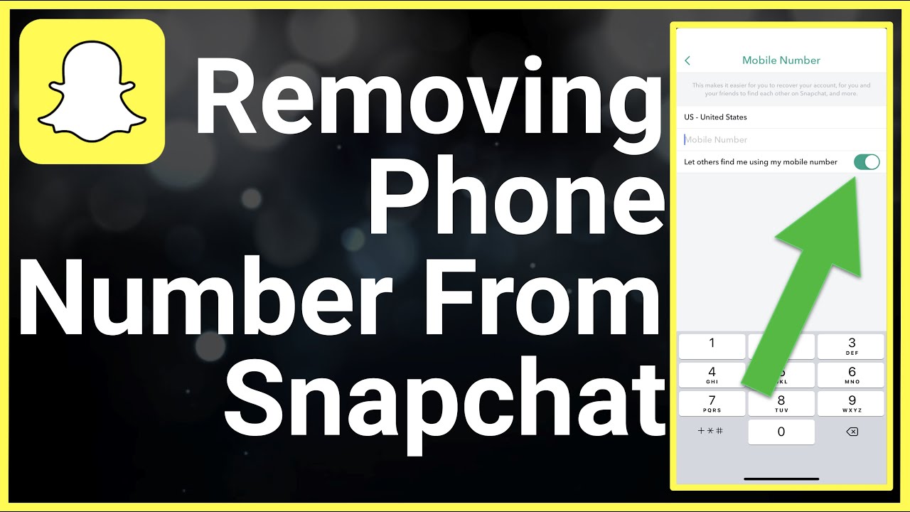 How To Remove Phone Number On Snapchat