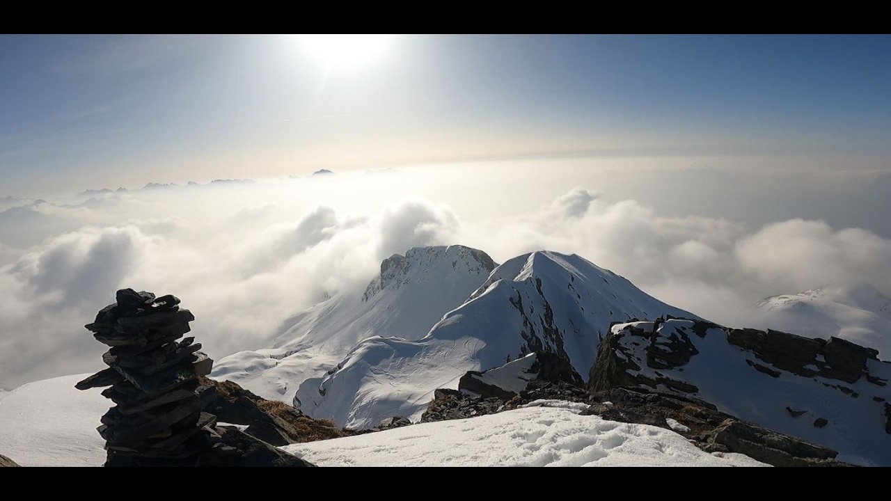 Monte Valletto dal canale sud ovest...dai piani dell'Avaro