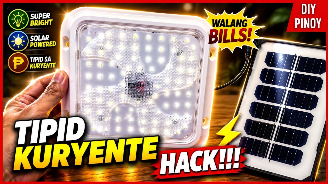 NEW SOLAR CEILING LAMP - TIPID KURYENTE