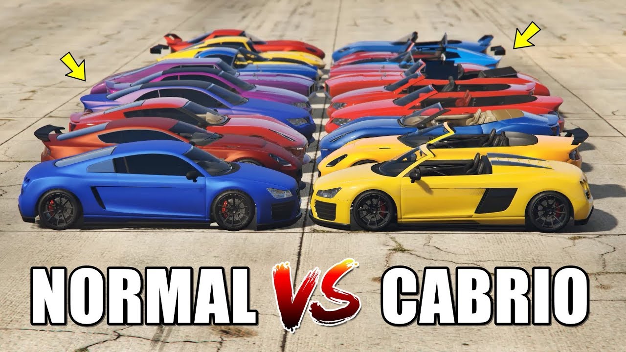 GTA 5 ONLINE - NORMAL VS CABRIO (WHICH IS FASTEST?)