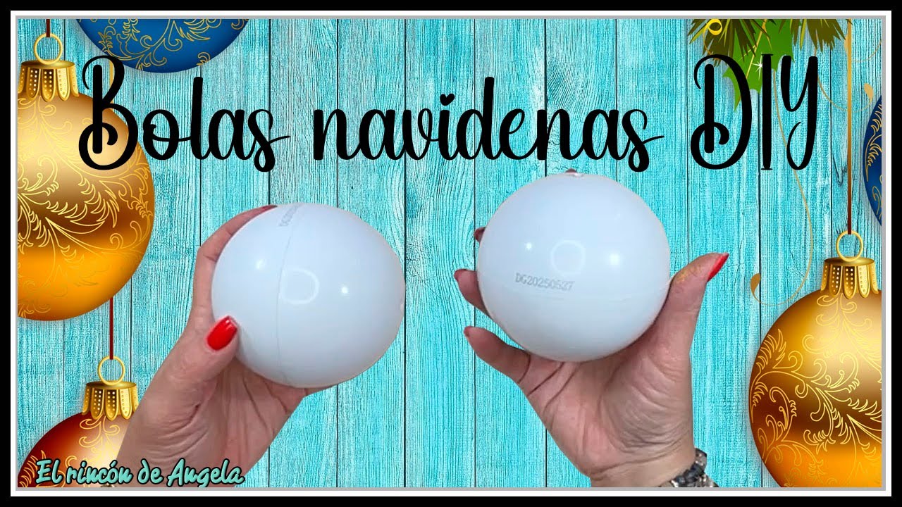 DECORACION NAVIDEÑA mira lo que hago con 2 bolas de plastico ♻️🎄DIY manualidades