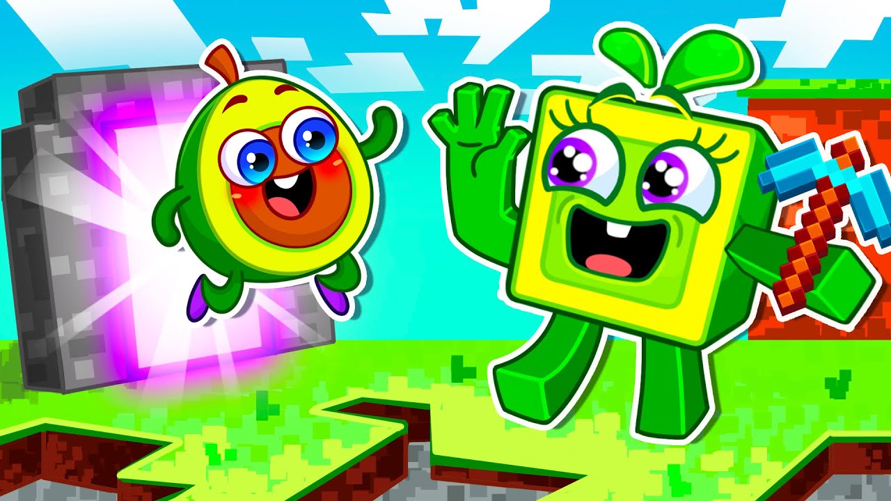 Magic Challenge in Minecraft World 🏰✨Funny Kids Story & Nursery Rhymes by Pit & Penny Family