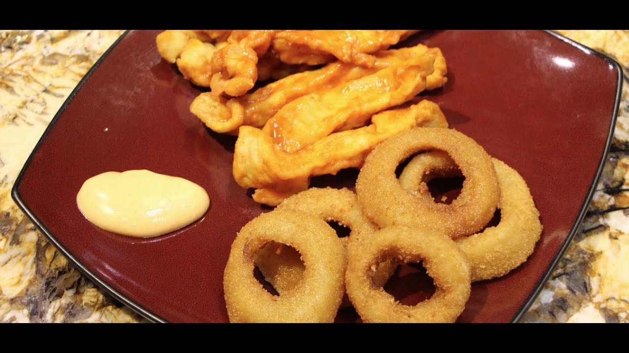 HOOTERS/  BUFFALO CHICKEN STRIPS with ONION RINGS RECIPE/ CHERYLS HOME COOKING/ EPISODE 422