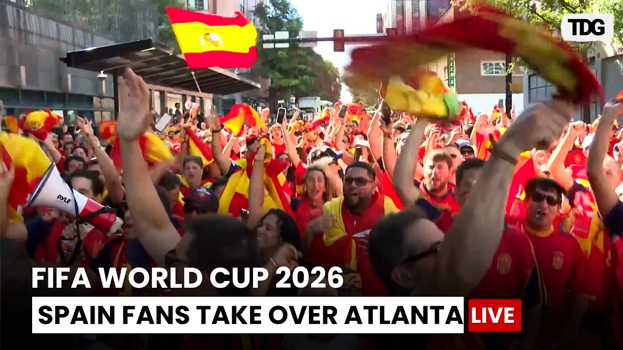 FIFA WORLD CUP 2026 LIVE: Spain Fans March to Atlanta Stadium Ahead of Opening Match