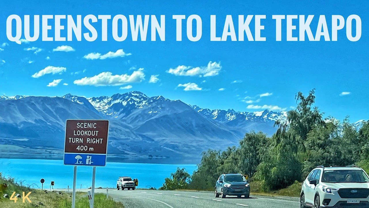 Scenic Drive From Queenstown To Lake Tekapo Nov 2024 4K | South Island New Zealand Driving Tour 4K