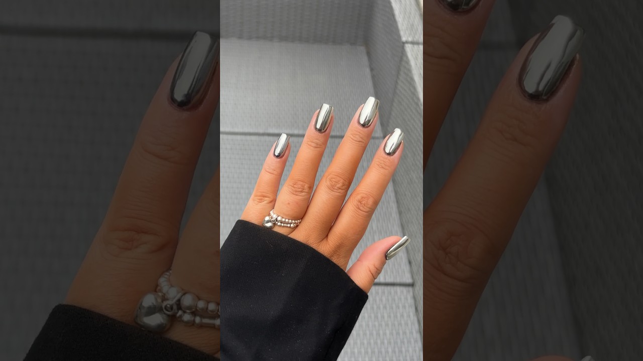 Mirror Chrome Nails 🪞#chromenails #nailart #nails