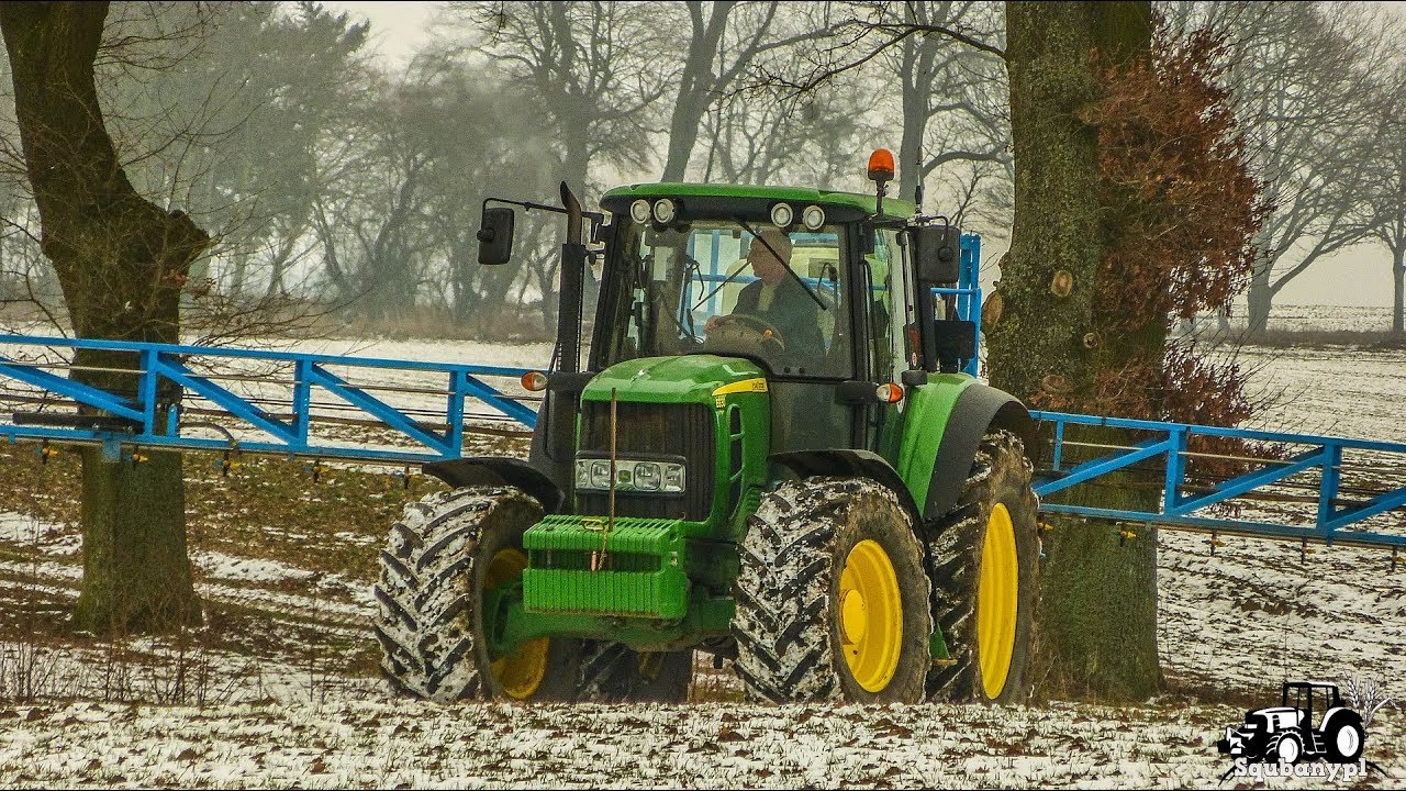 Siew nawozów nocą i rozlewanie RSM 2018! John Deere McCormick New Holland