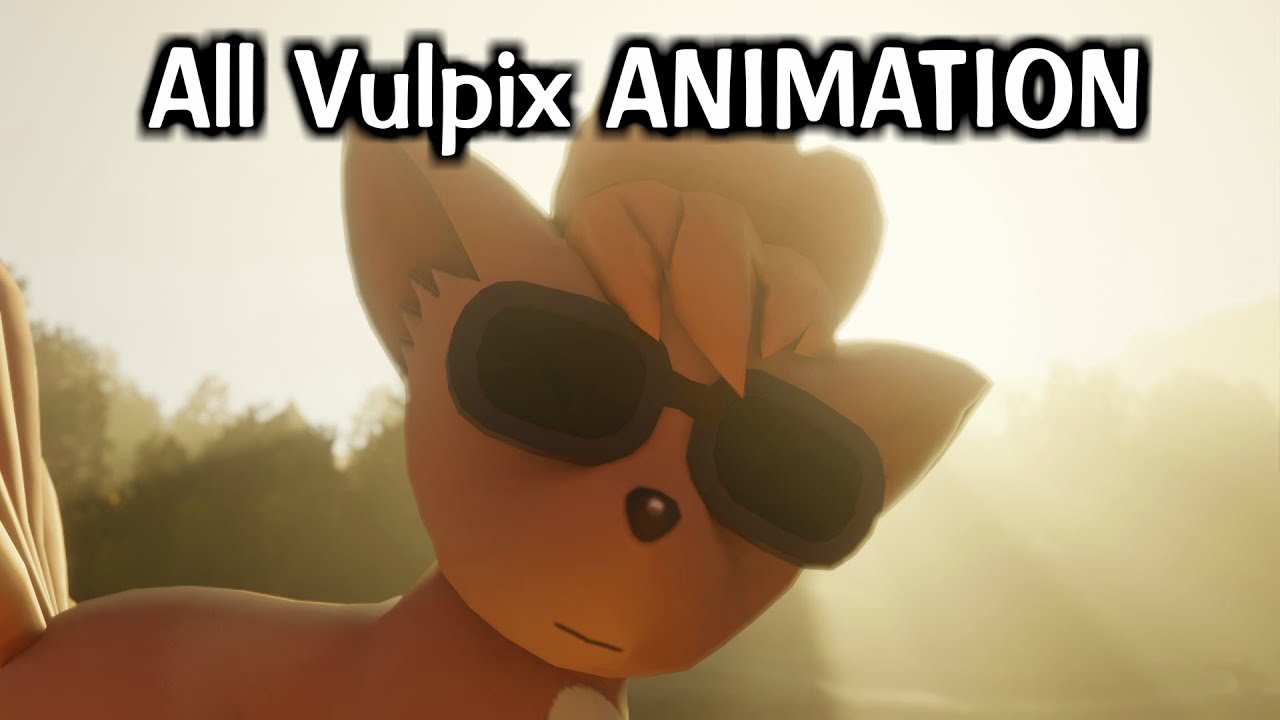 All Vulpix animation from Pokemon Main Game