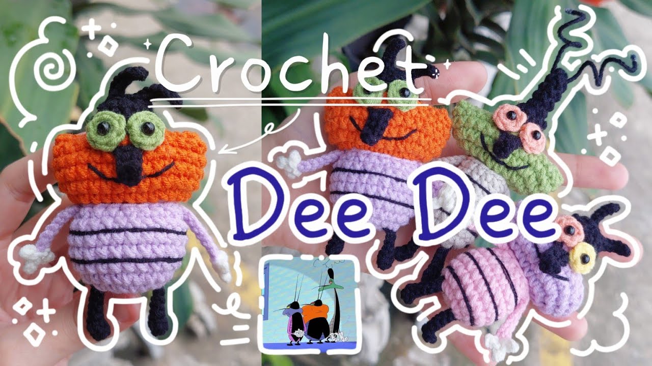 Crochet DEE DEE COCKROACH | Crochet OGGY AND THE COCKROACHES | Móc len GIÁN DEE DEE | Lem'n Do