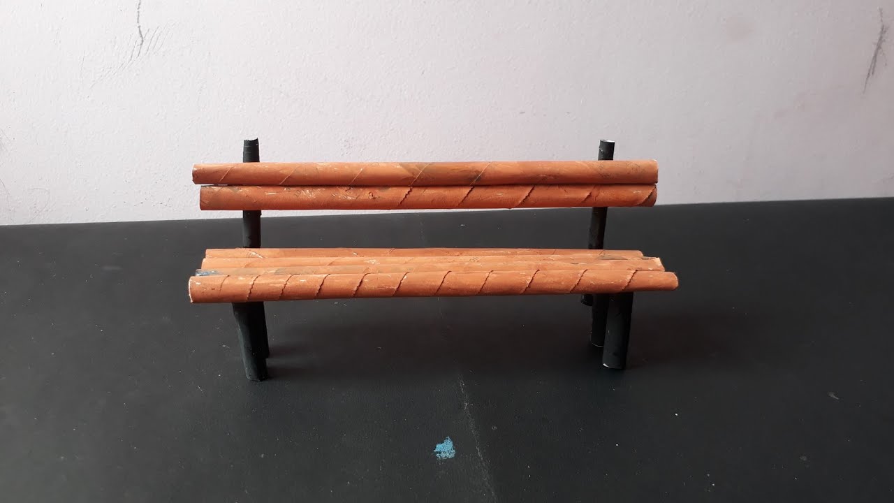 how to make park bench in new paper