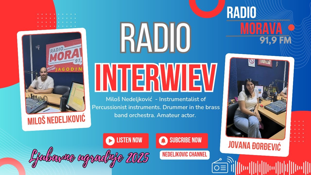 INTERWIEV MILOŠ NEDELJKOVIĆ & JOVANA ĐORĐEVIĆ RADIO MORAVA - PROMOCIJA LJUBAVNE IGRARIJE 2025