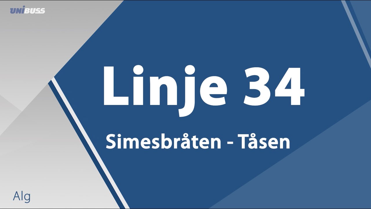 Linje 34 Simensbråten - Tåsen