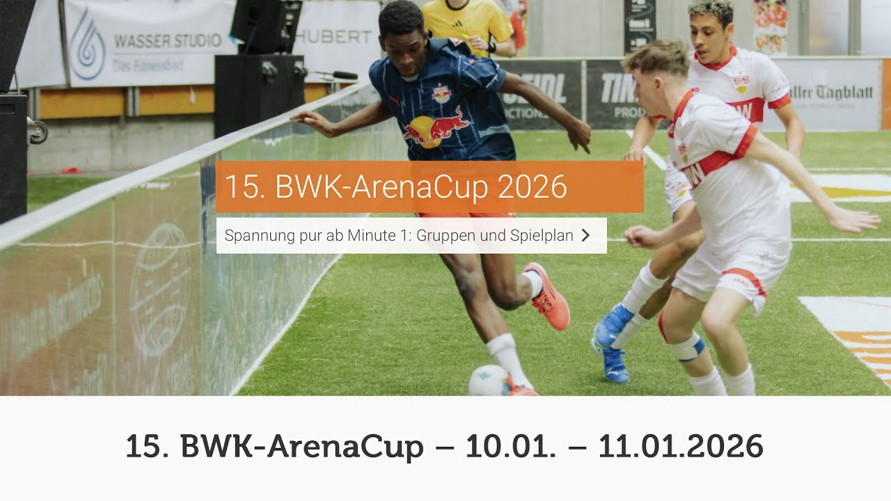 Tag 2 - 15. internationaler BWK-ArenaCup U15 Fußballturnier aus der Arena Hohenlohe