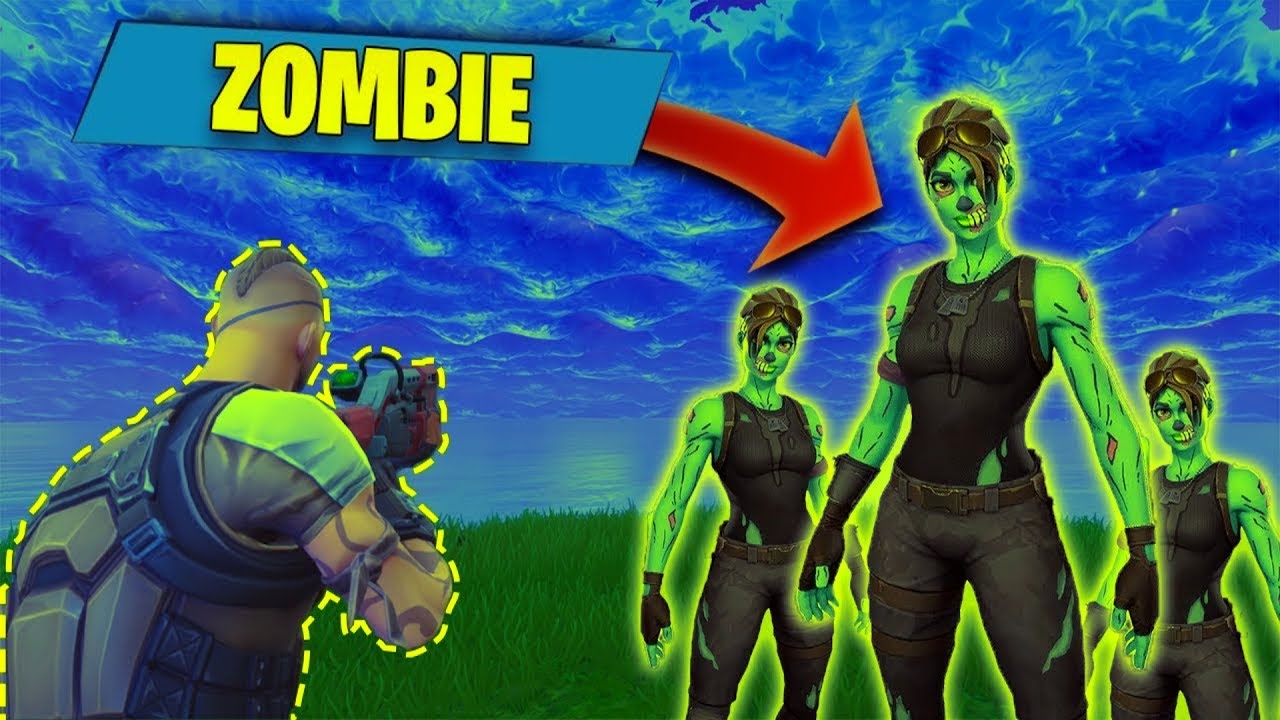 NOWE ZOMBIE W FORTNITE KTÓRE MNIE ATAKUJĄ *WIDZOWIE TO ZOMBIE*