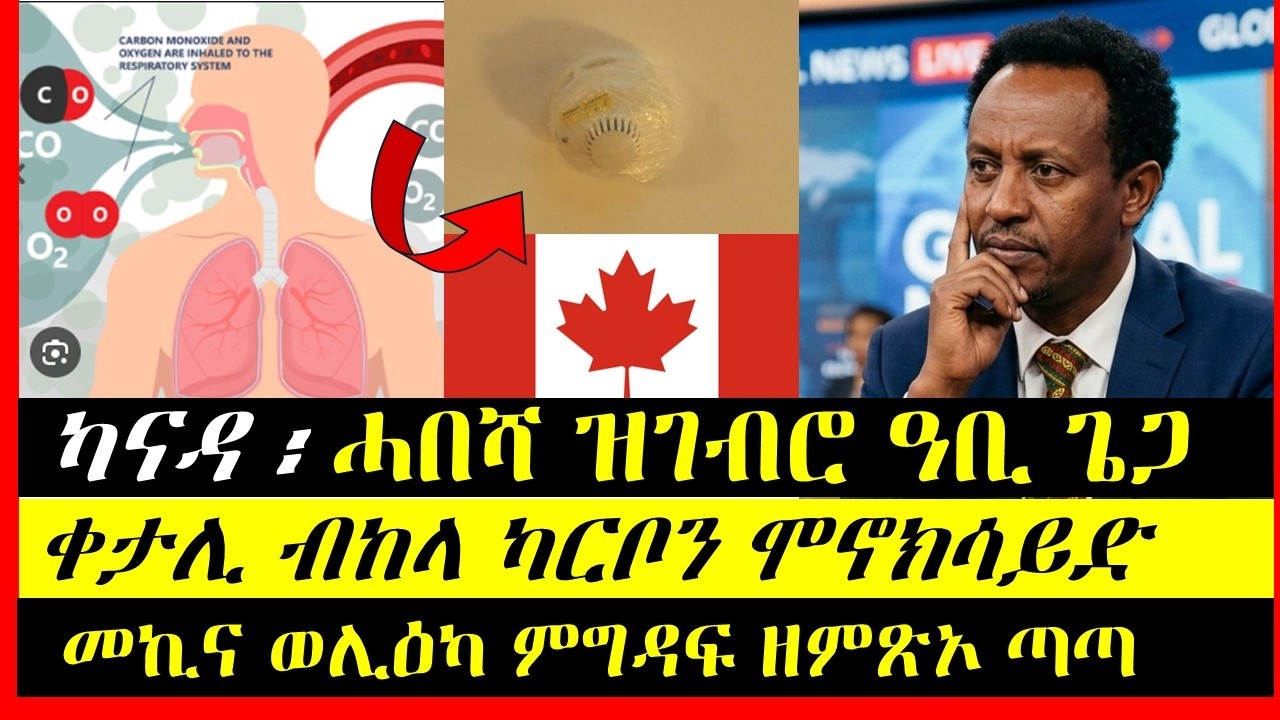 ካናዳ ፡ ሓበሻ ዝገብሮ ዓቢ ጌጋ - መኪና ወሊዕካ ምግዳፍ ዘምጽኦ ጣጣ - ቀታሊ ብከላ ካርቦን ሞኖክሳይድ -