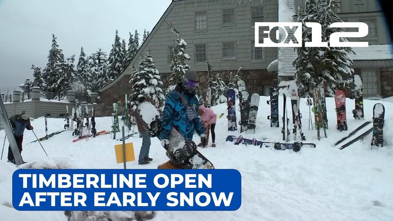 Timberline Lodge open after early snow to delight of skiers, business owners