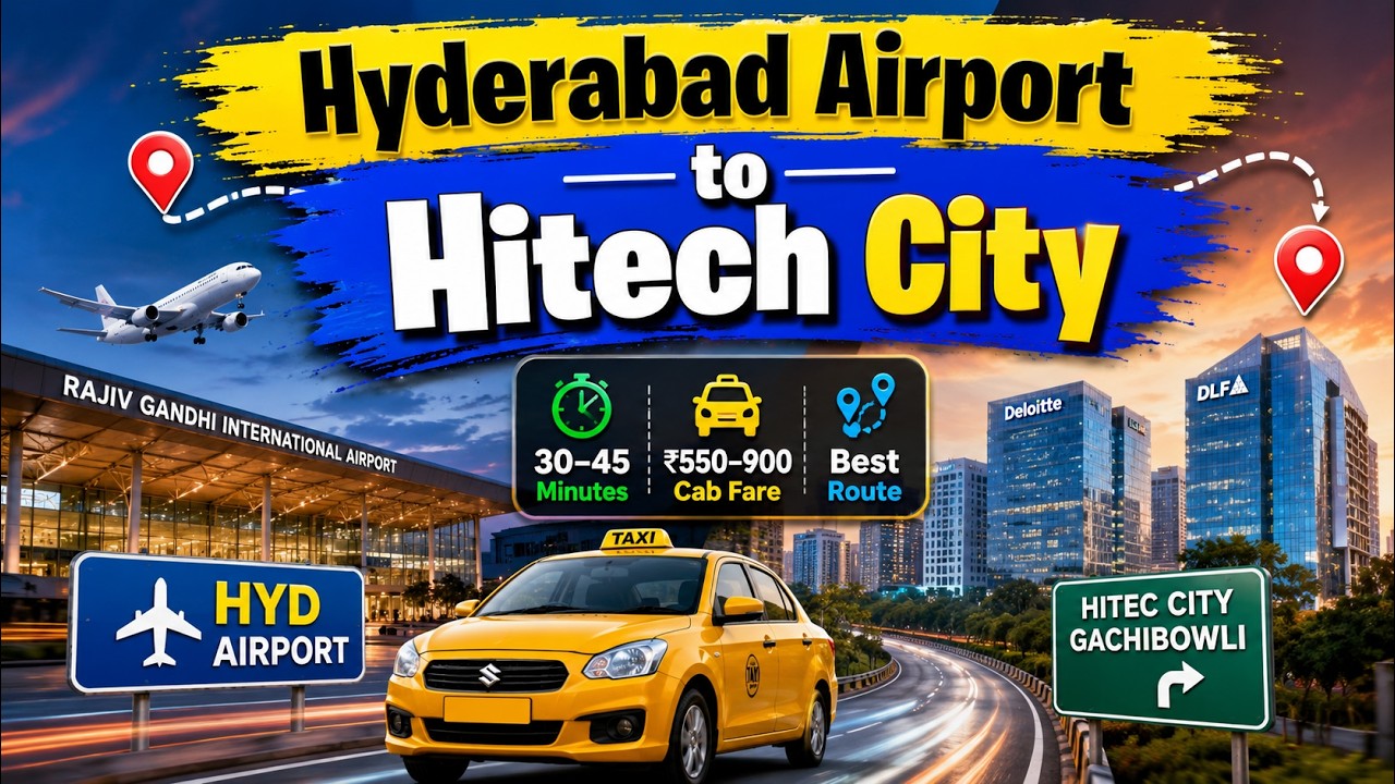 Hyderabad Airport to Hitech City & Gachibowli | Best Routes & Travel Tips