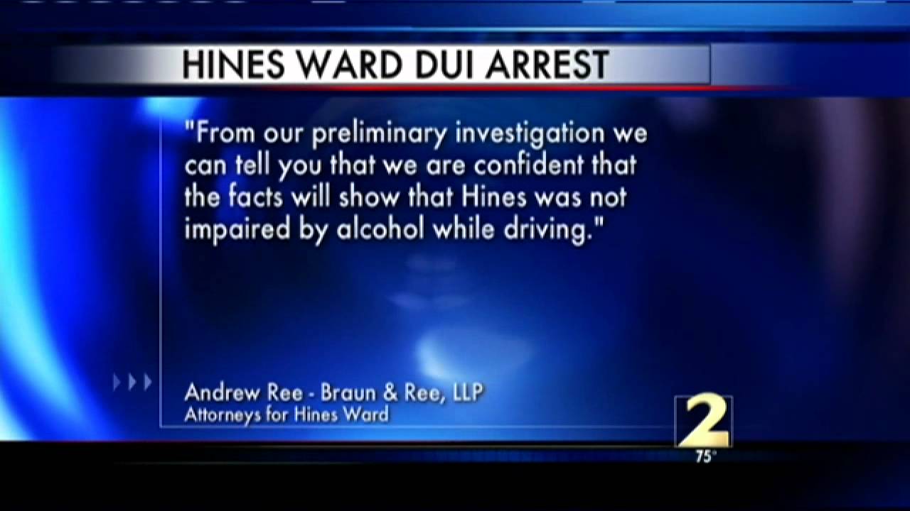 Hines Ward Charged With DUI