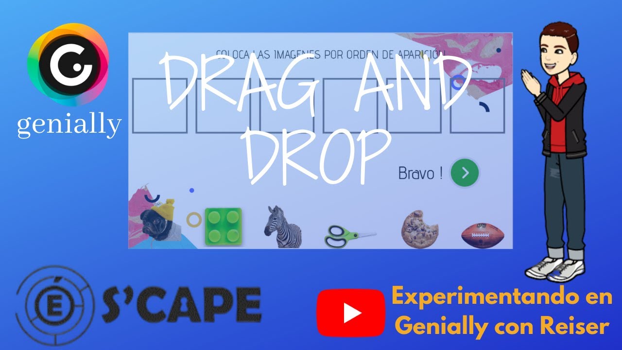 Aprende a hacer 1 Drag and Drop (haz juegos impreionantes que antes no sabias hacer)😎😎😎→En Genially