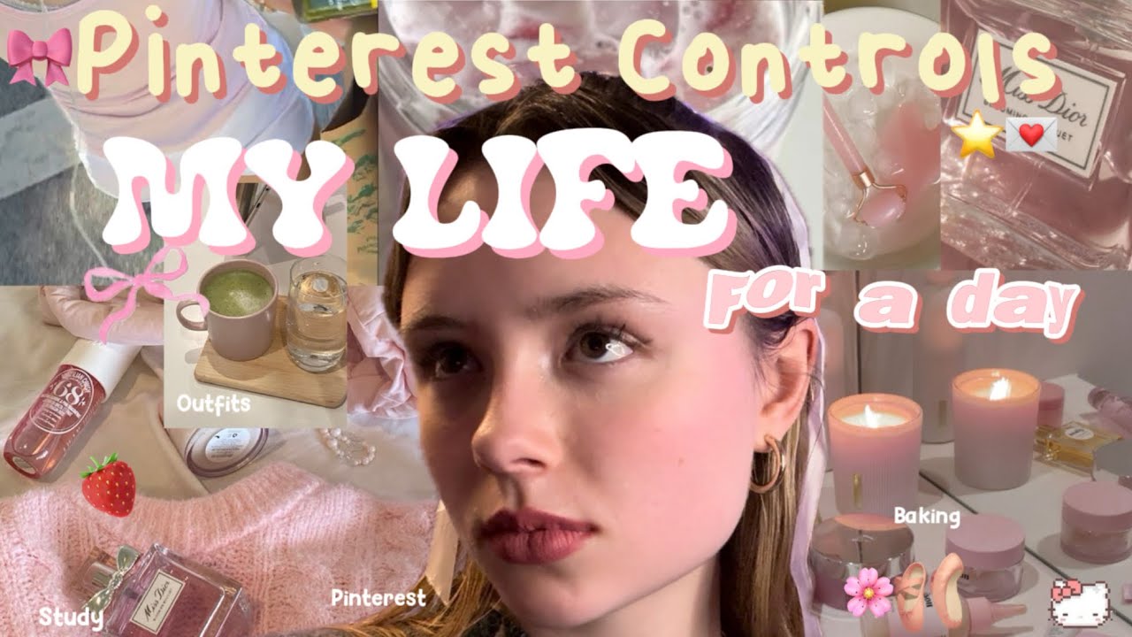 PINTEREST controls my LIFE for a DAY🍓🎀 ⋆𐙚₊˚⊹ ᡣ𐭩 | that girl | productive | study