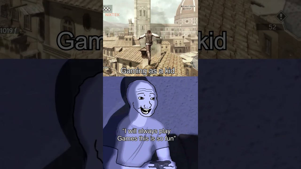 Gaming as a kid VS adult