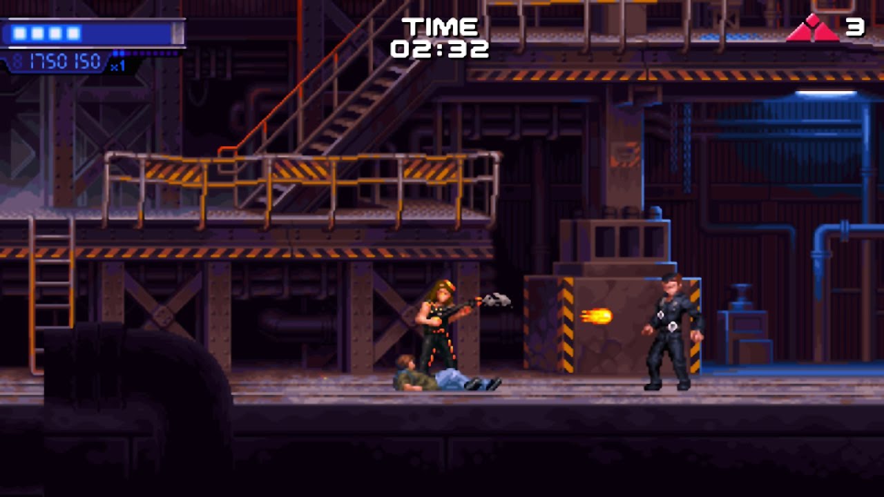 Terminator 2D NF - Level 11 - Steel Mill (4K and Enhanced) |Hard Difficulty|