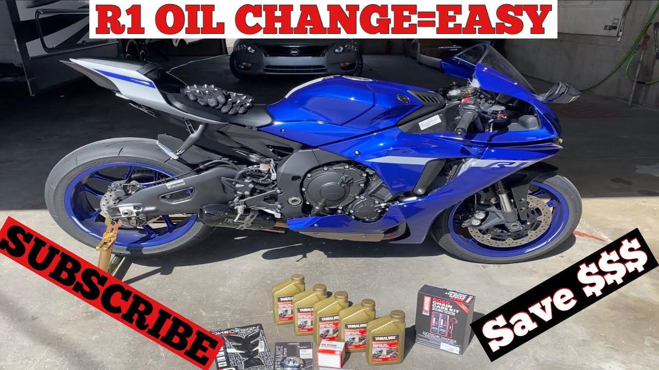 Замена масла или первое ТО на Yamaha R1 2015–2023 годов выпуска. Экономьте.