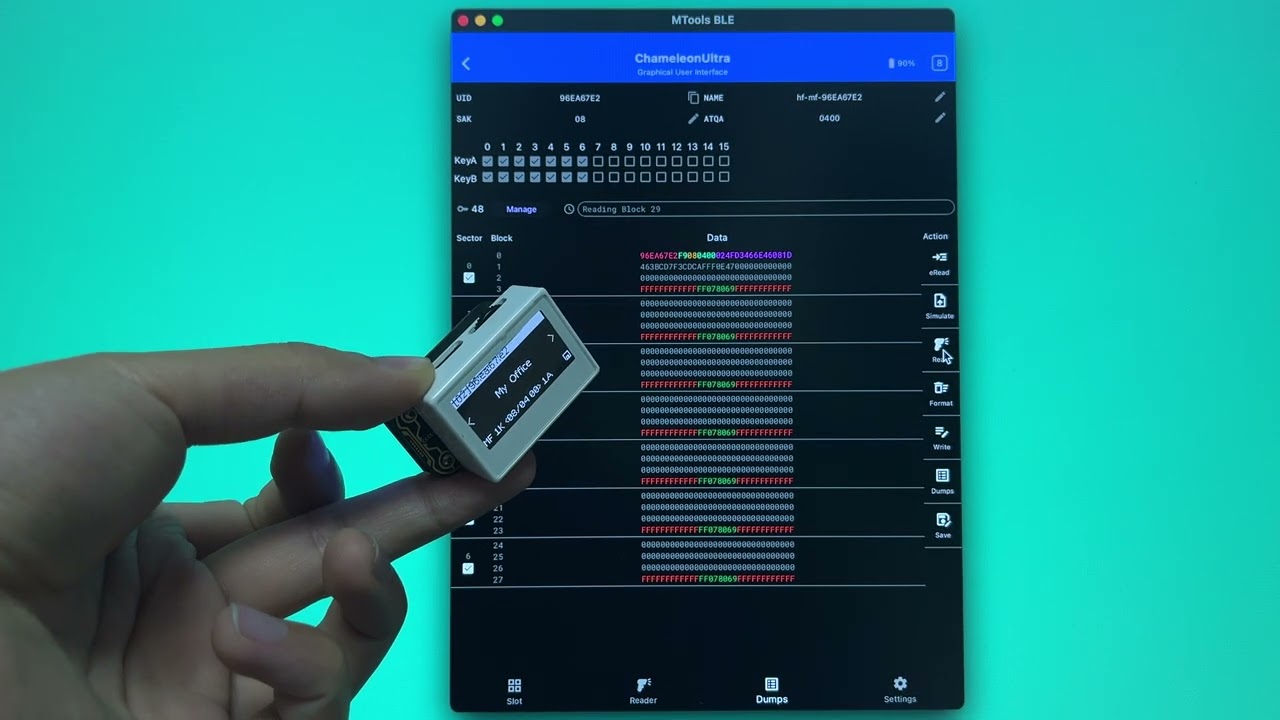 Chameleon Ultra can read Gen1a so fast with Bluetooth
