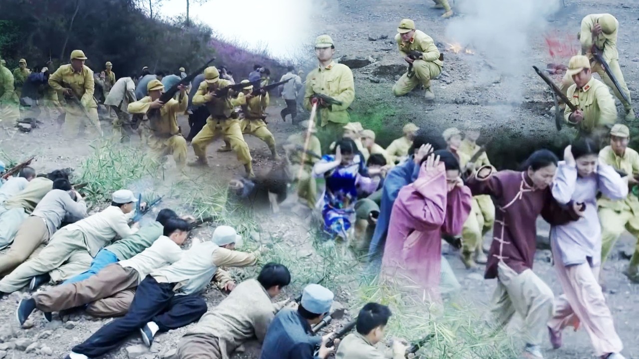 為救百姓於水火，八路軍奮勇殺敵，最後全殲100日軍大獲全勝！⚔️ 抗日 Kung Fu #抗日 #電影 #功夫