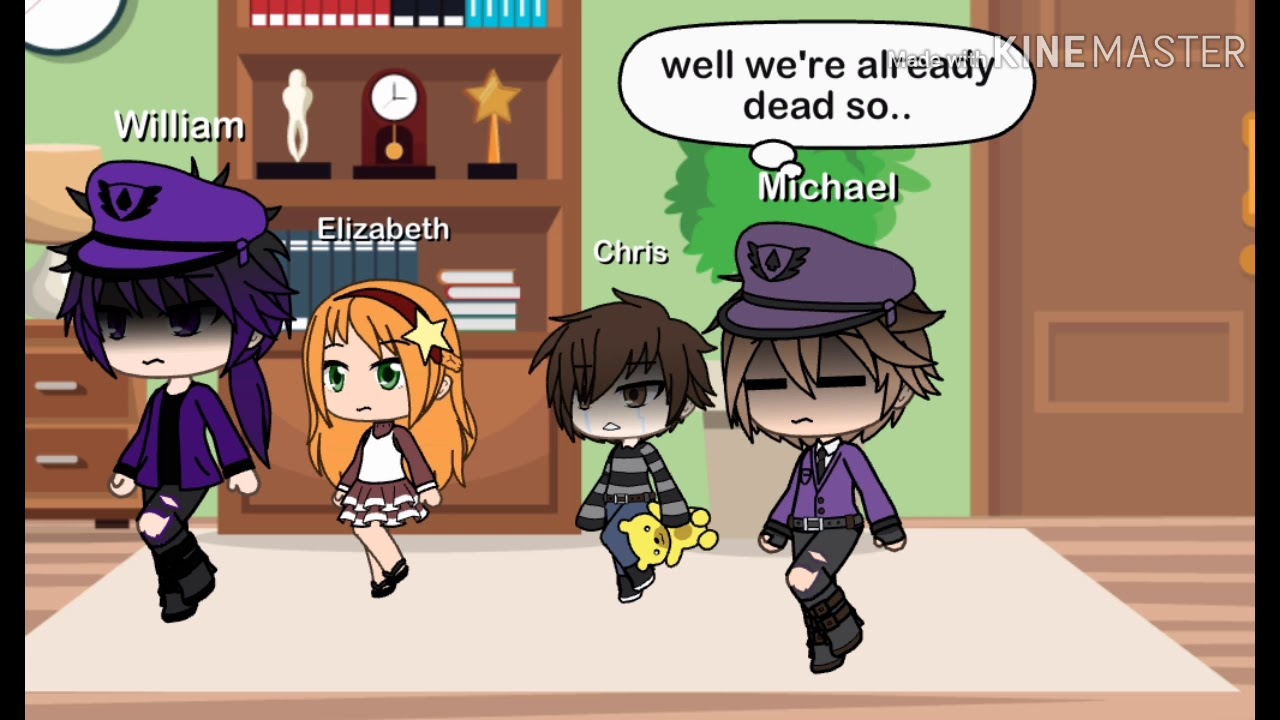 Aftons meet FNAF 1// gacha life//READ DESCRIPTION