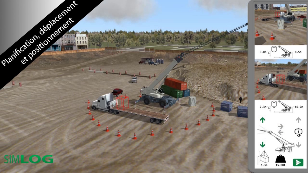 Simulateur personnel de grue mobile