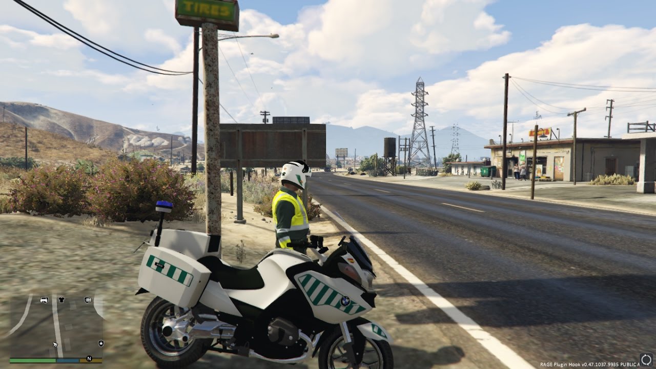 LSPDFR GTA 5 PC - Guardia Civil Trafico Dia 26 (Probando nuevo uniforme y casco)