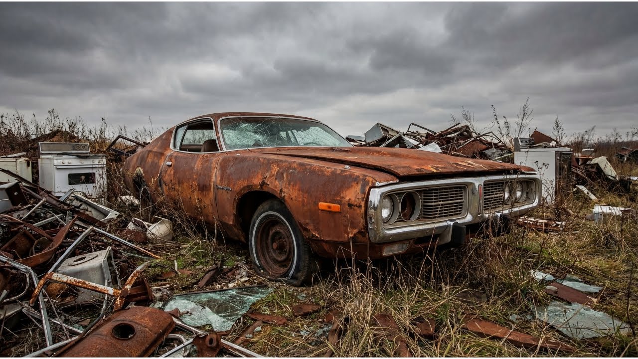 ASMR Car Restoration: Full Rust Removal & Silent Abandoned Car Repair
