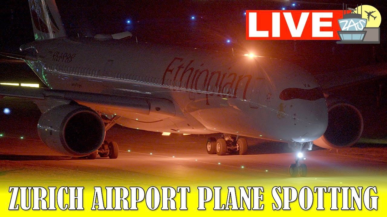🔴LIVE Zurich Airport Thursday Golden Hour & Night Plane Spotting