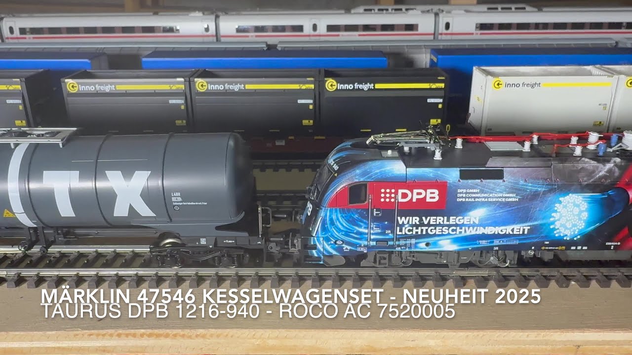 Märklin 47546 Kesselwagenset - Neuheit 2025 / UHD-4K