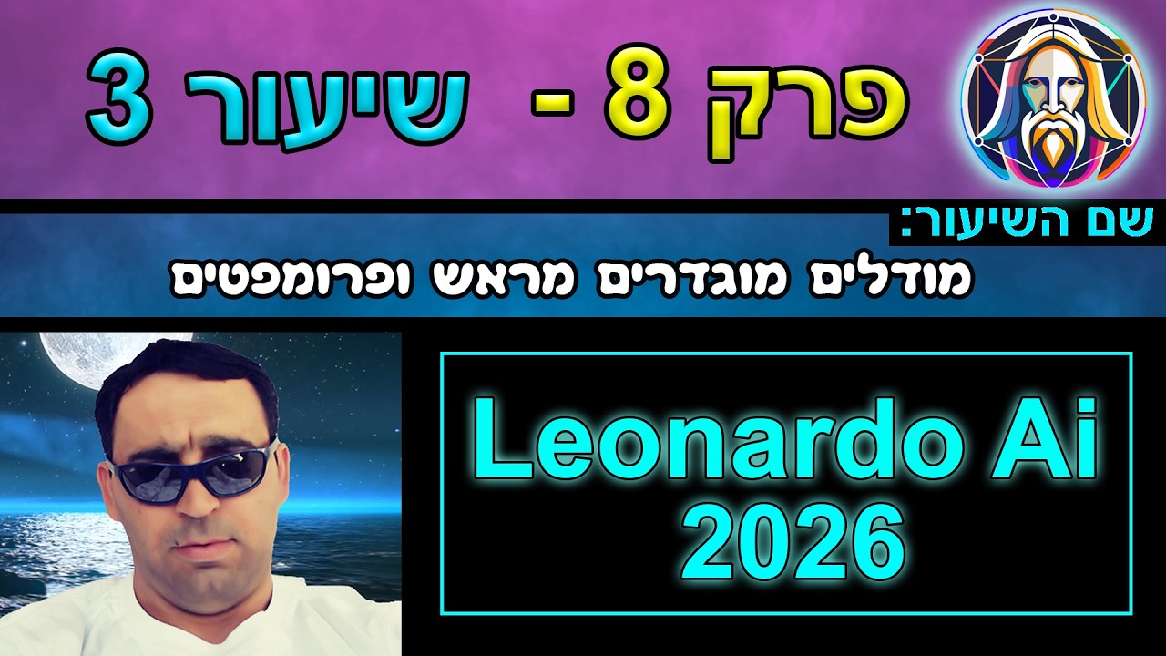 לאונרדו פרק 8 שיעור 3 - מודלים מוגדרים מראש ופרומפטים