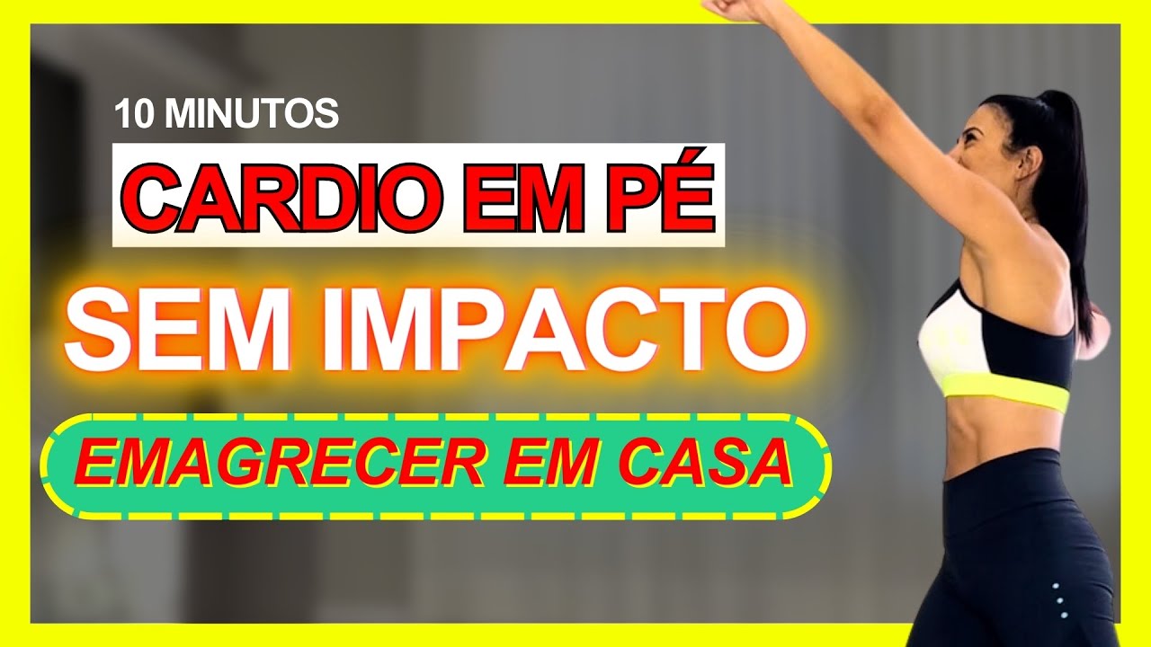💪 TREINO FÁCIL 10 minutos | CARDIO EM PÉ em CASA SEM IMPACTO | Laice Rodrigues