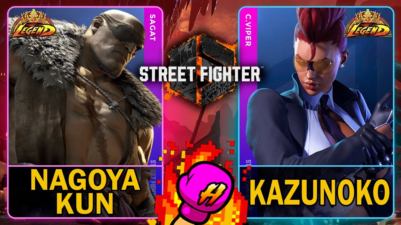 SF6 Нагоя Кун (SAGAT) VS Казуноко (C.VIPER)🥊Street Fighter 6🥊スト6🥊4K 60p