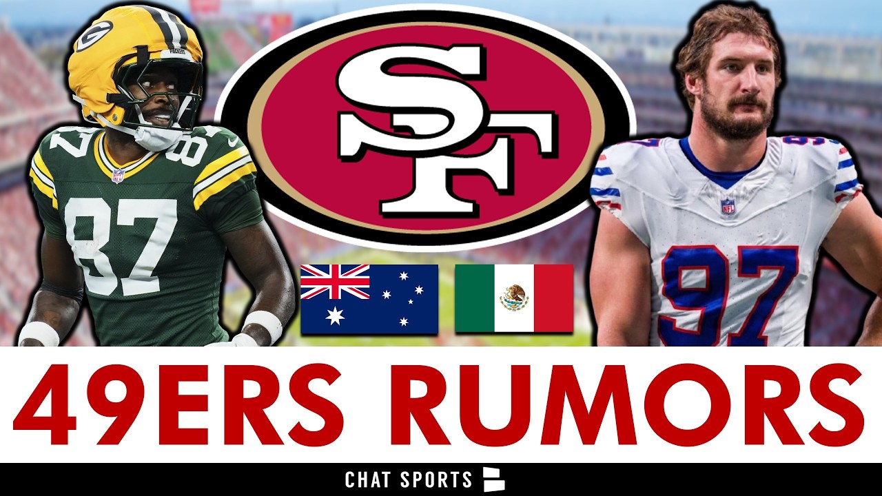 TONS Of San Francisco 49ers Rumors: Sign Joey Bosa & Romeo Doubs? 49ers International Games