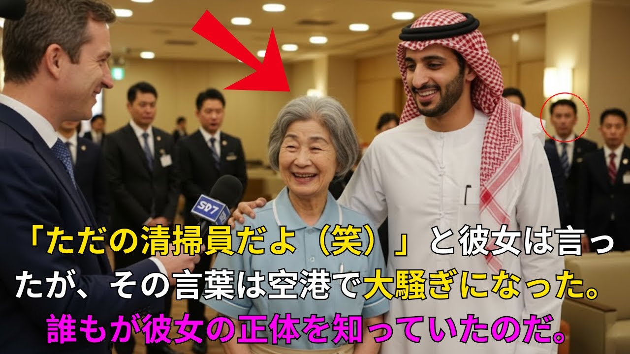 軽んじられていた空港清掃員の女性が完璧なアラビア語を披露した結果、周囲が呆然とした。