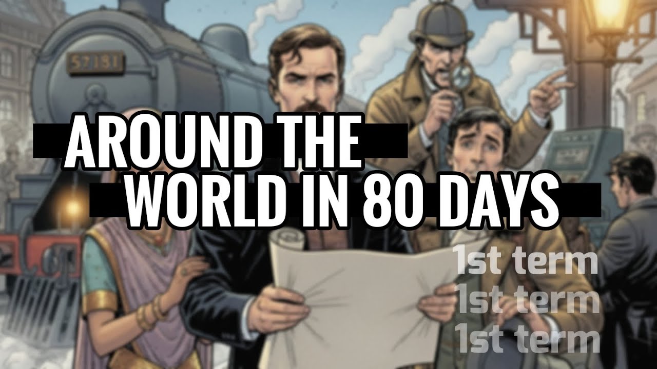 أقوى ملخص لقصة تانية ثانوي | Around the World in 80 Days | الترم الأول