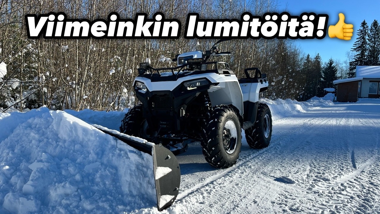 VIIMEINKIN PÄÄS LUMITÖIHI MÖNKIJÄLLÄ❄️ | Polaris Sportsman 570