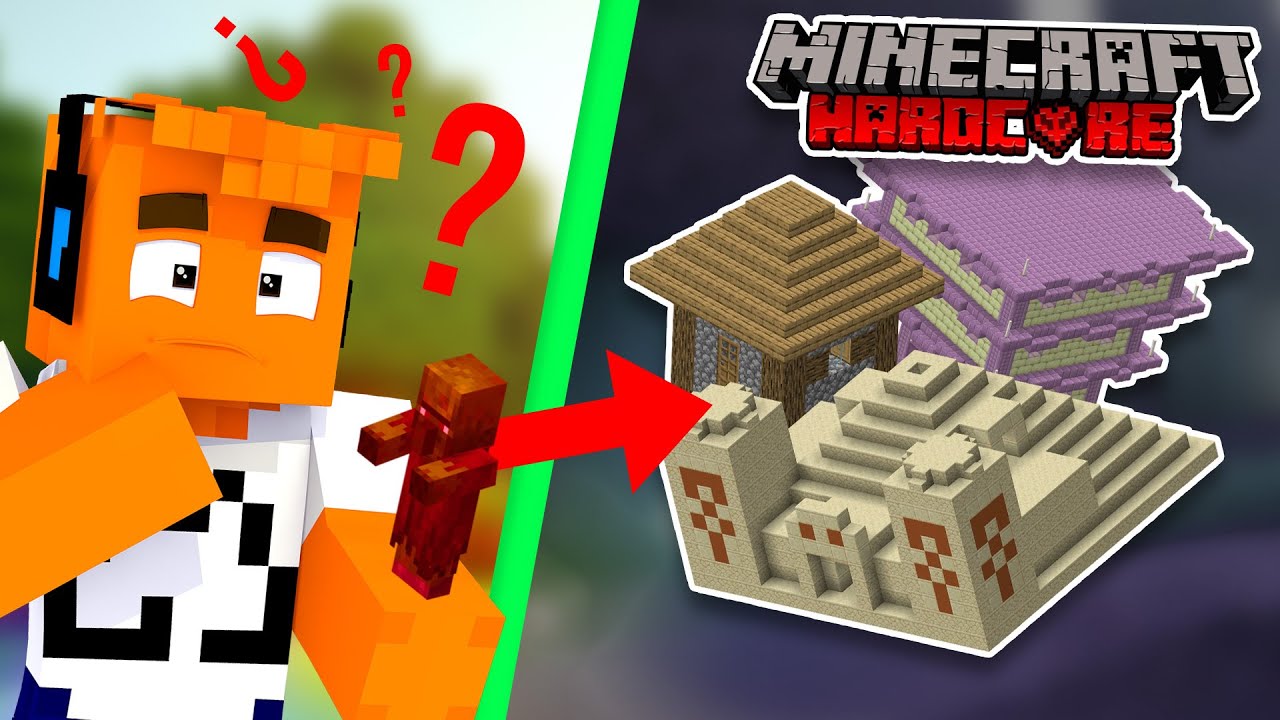 Minecraft HARDCORE, ale MOBY GENERUJĄ STRUKTURY!